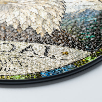Jackie Bald Eagle Memorial 2012-2026 Suncatcher, Fly Free Jackie Window Hanging, Wildlife Remembrance Gift