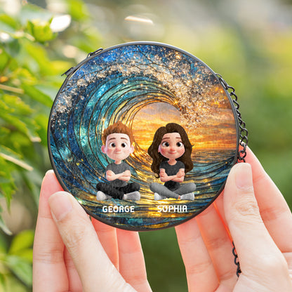 Custom Family Portrait Stained Glass Suncatcher, Personalized Photo Window Hanging, Custom Family Photo Gift, Memorial Keepsake