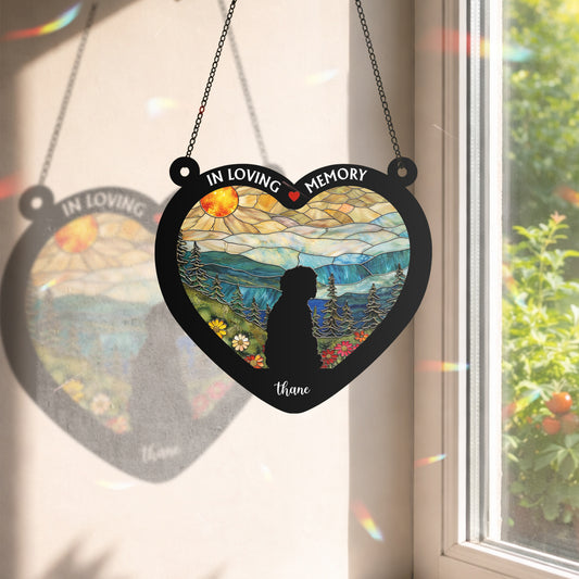 Personalized Pet Window Hanging Suncatcher Ornament